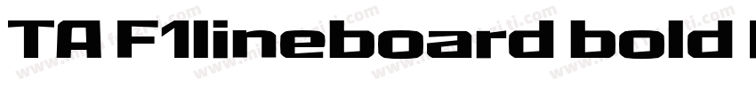 TA F1lineboard bold Regular字体转换